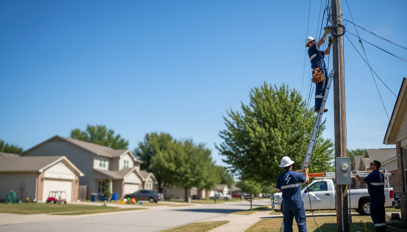 Residential electrician providing installation services in Genoa, CO